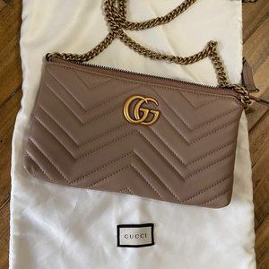 Gucci Matelasse Mini GG Marmont Chain Bag